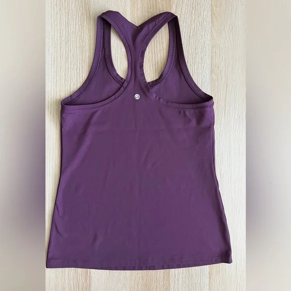 CRZ YOGA Butterluxe Racerback Waist Length Tank Deep Purple - Picture 5 of 10